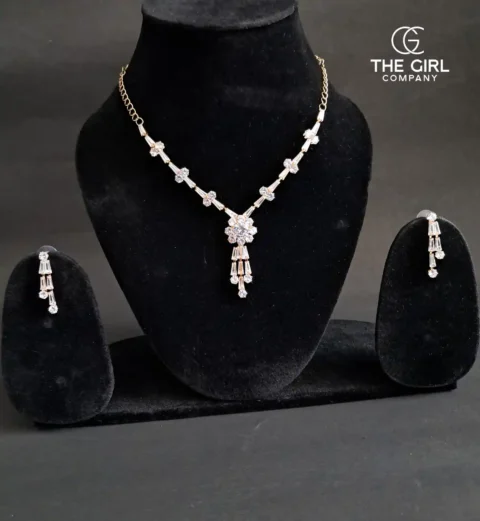 Silver Adriana Zirconia Jewellery Set