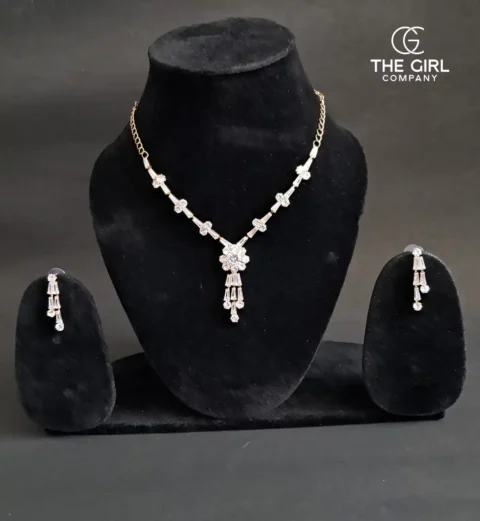 Silver Adriana Zirconia Jewellery Set