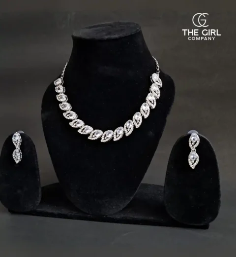 Silver Cecil Zirconia Jewellery Set