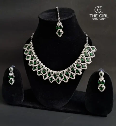 Emerald Zirconia Jewellery Set