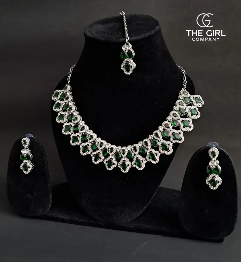 Emerald Zirconia Jewellery Set