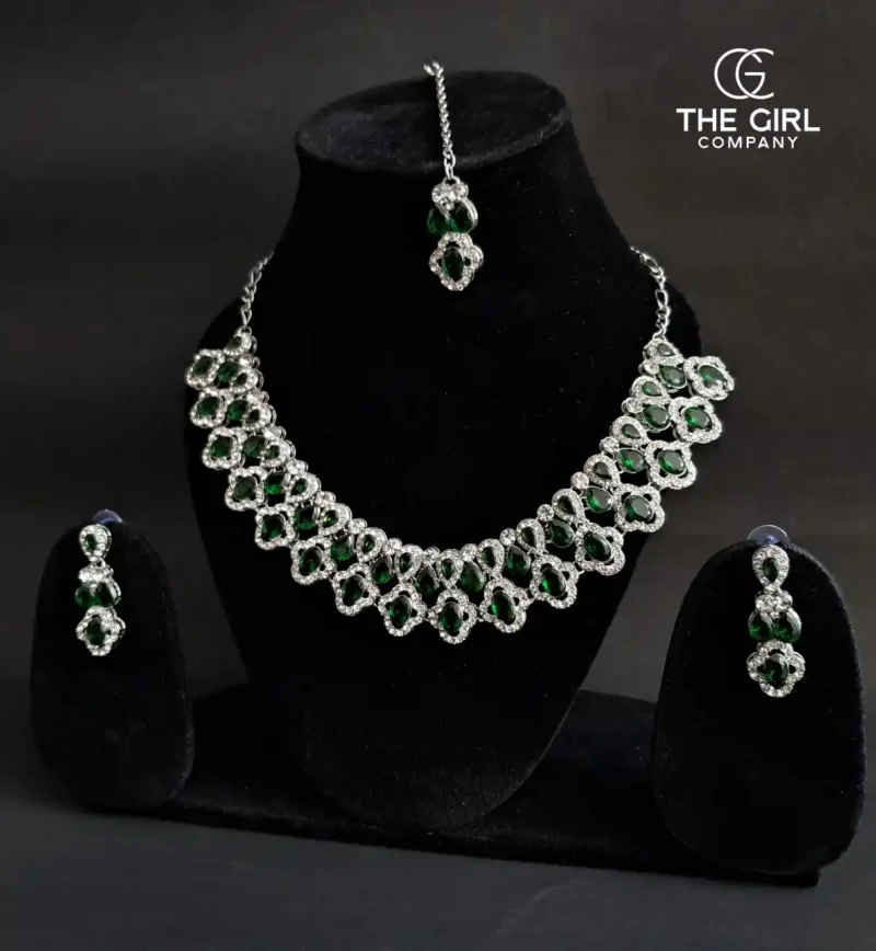 Emerald Zirconia Jewellery Set