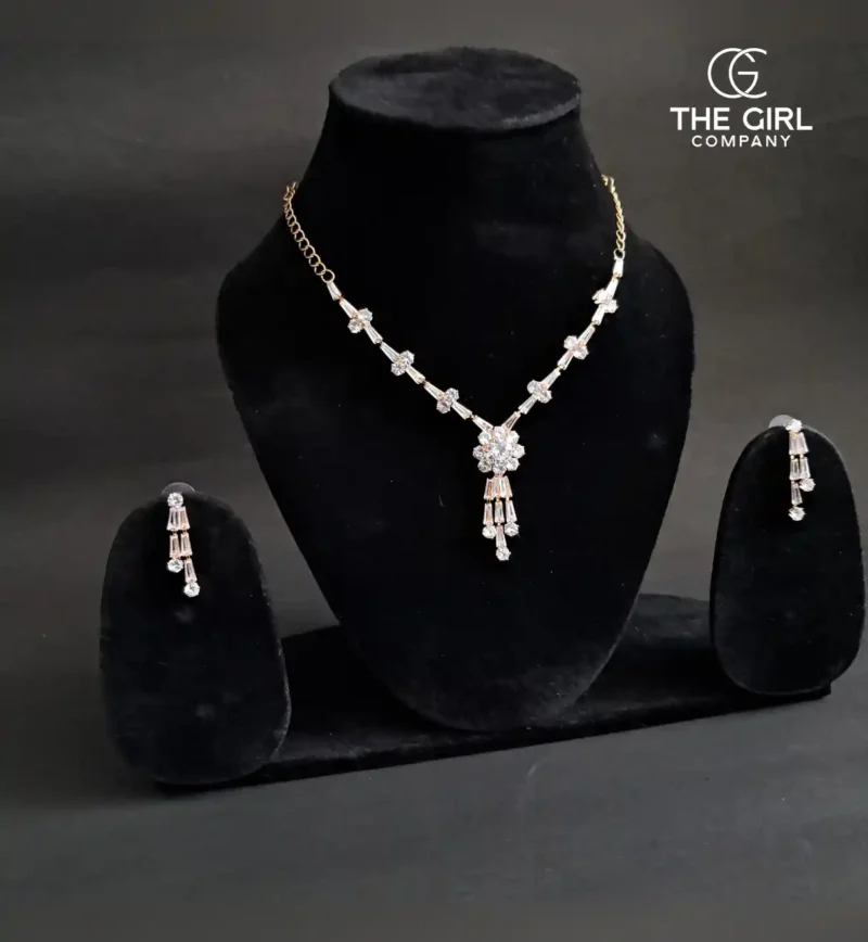 Silver Adriana Zirconia Jewellery Set